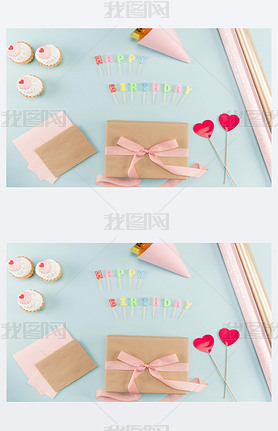 birthday cakes with gift box