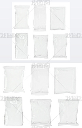 white paper bag package