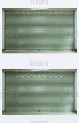 steel metal door, roller shutter door in warehouse building