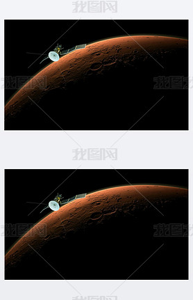 satellite orbiting mars