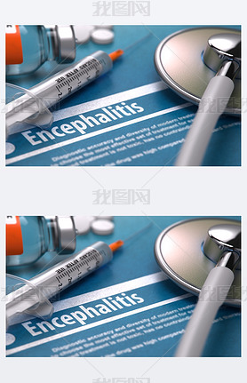 Diagnosis - Encephalitis. Medical Concept.