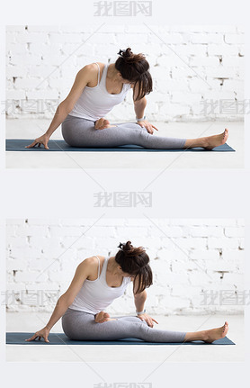 Woman warming up during sport practice