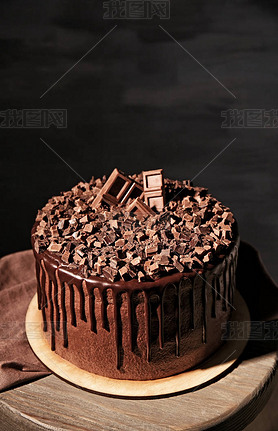 Tasty chocolate cake 