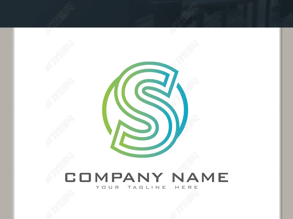 s字母线条logo1