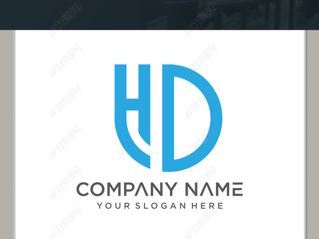 hd字母logo1