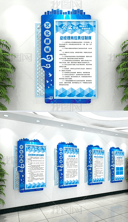 原创公司办公室企业文化制度展板设计