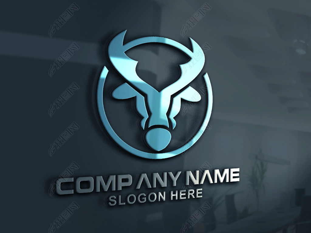 鹿头麋鹿logo
