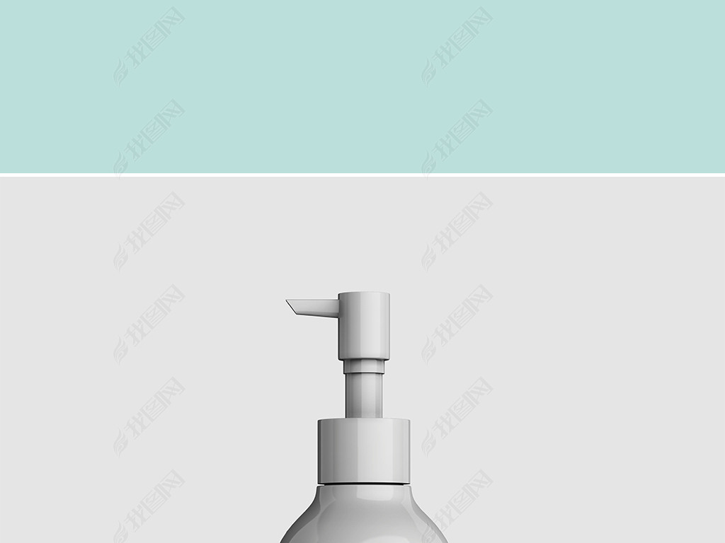 原创洗发水沐浴露洗手液按压瓶标效果图样机2版权可商用