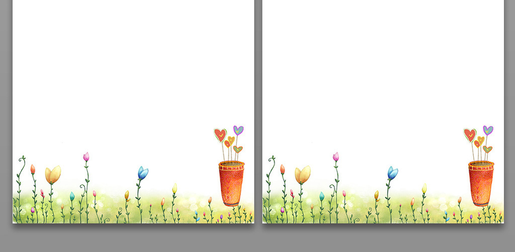 卡通人物信纸背景模板模板下载_word|doc格式