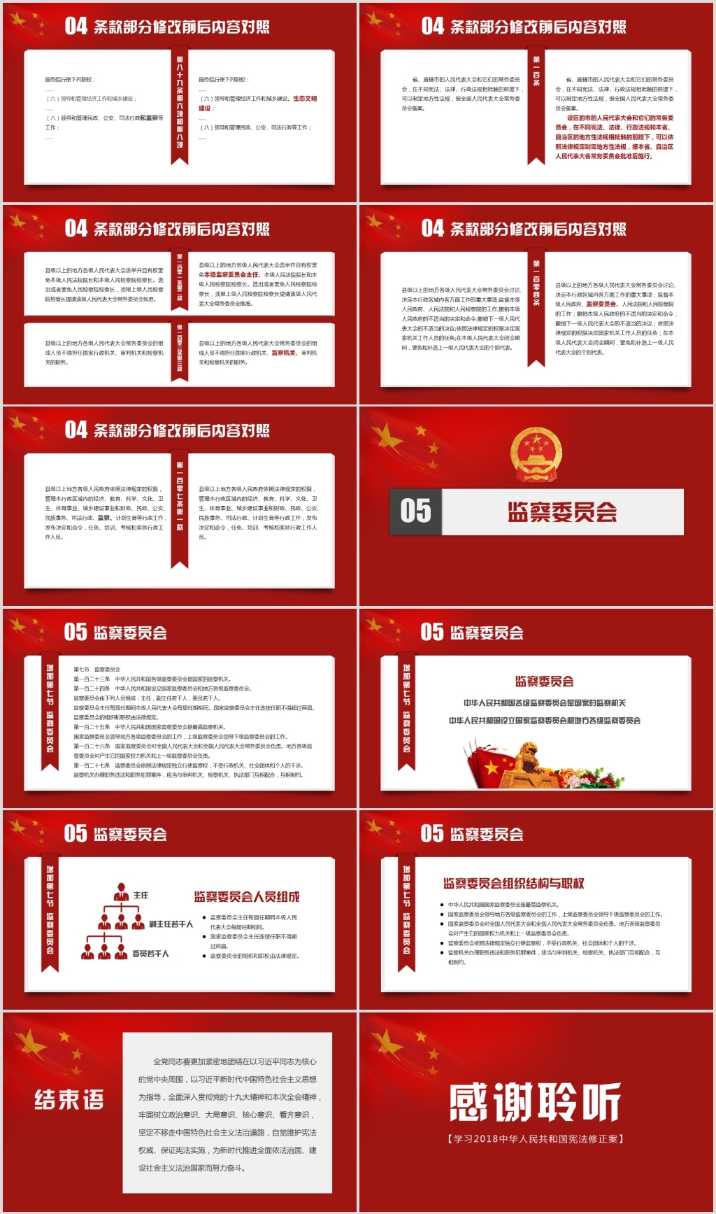 2018宪法修正案学习新宪法PPT