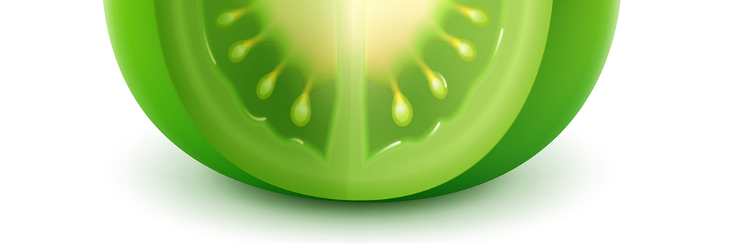 四款不同颜色的西红柿矢量素材图片设计_高清