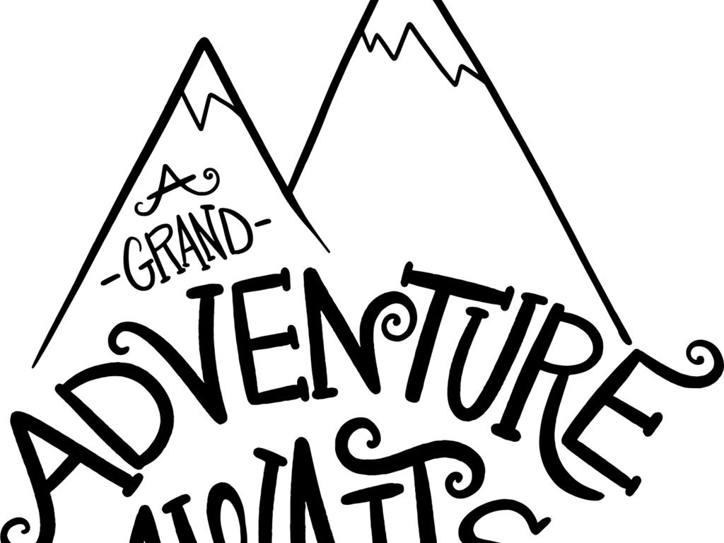 简单手写体生活旅行标语英文图片设计素材_高