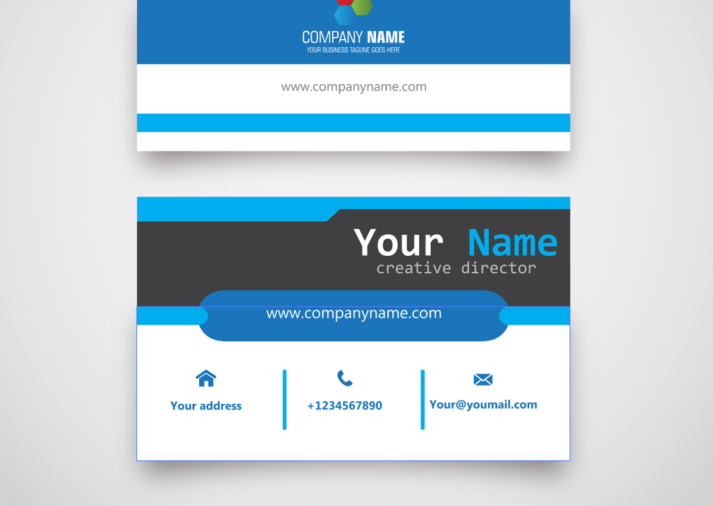 时尚版式创意名片矢量集合图片设计素材_高清