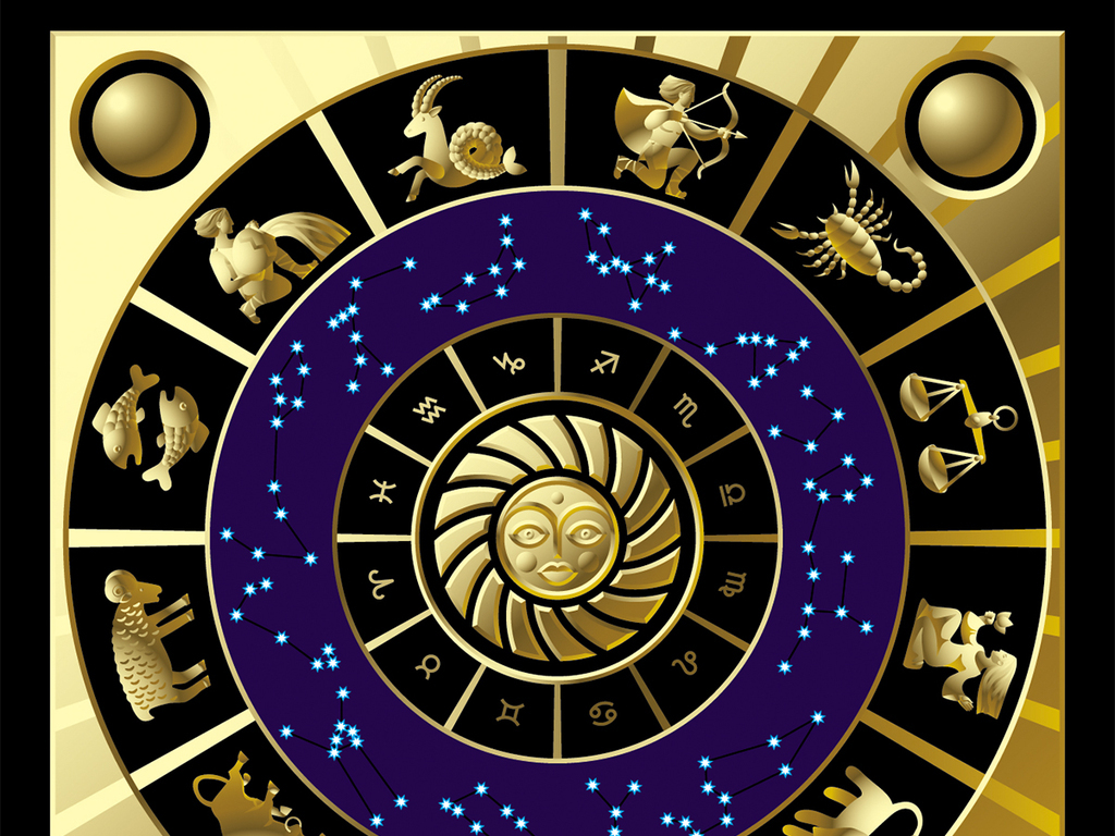 多彩12星座星图标志符号图标图片设计素材_高