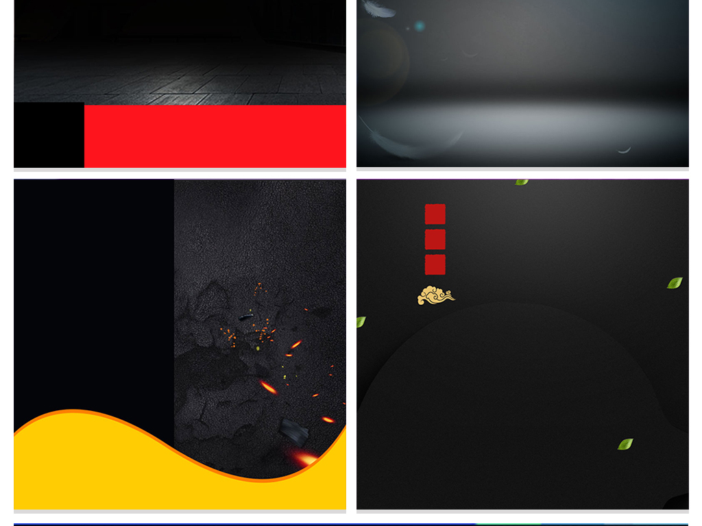 黑色系列家电数码主图背景模板