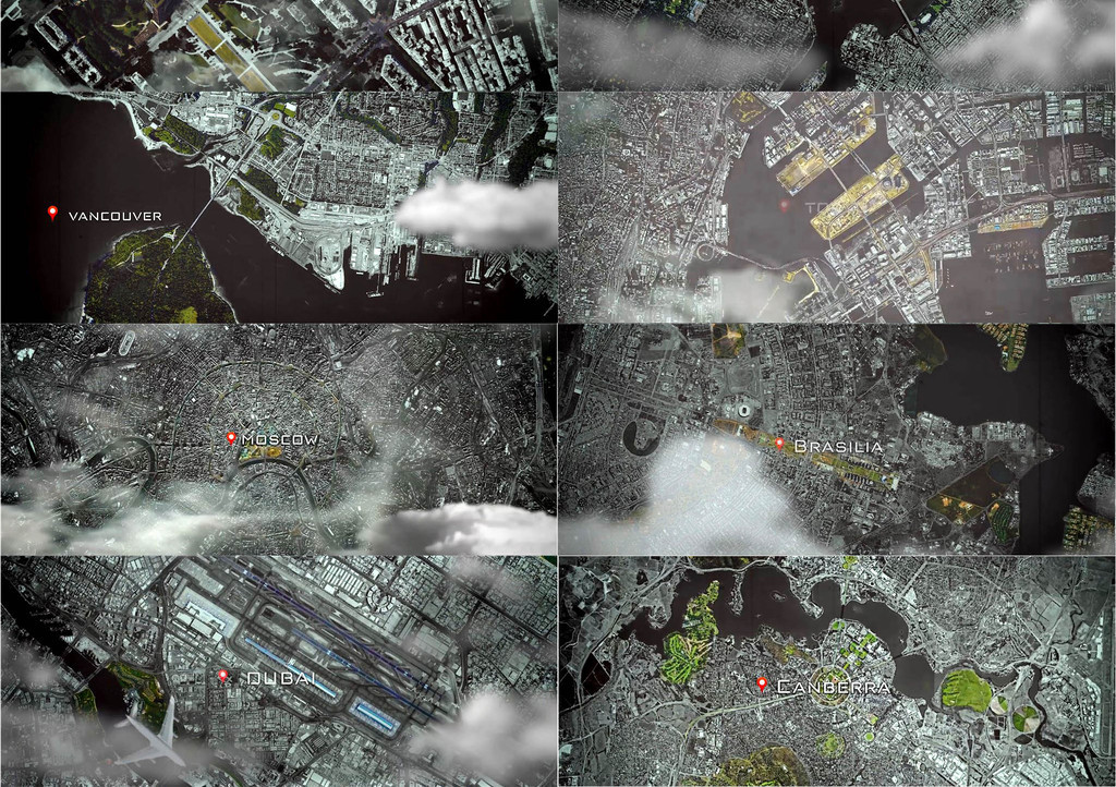 谷歌地图上的世界各地标记图片设计素材_高清