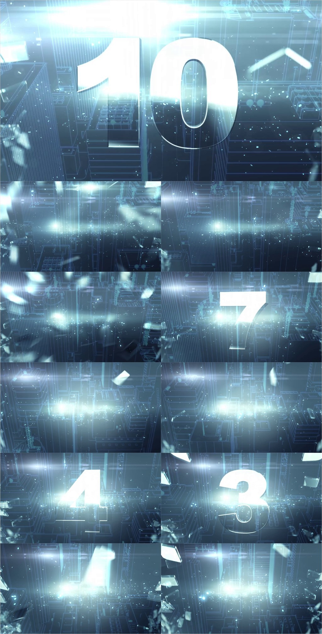 科技城市10s倒计时视频图片设计素材_高清其