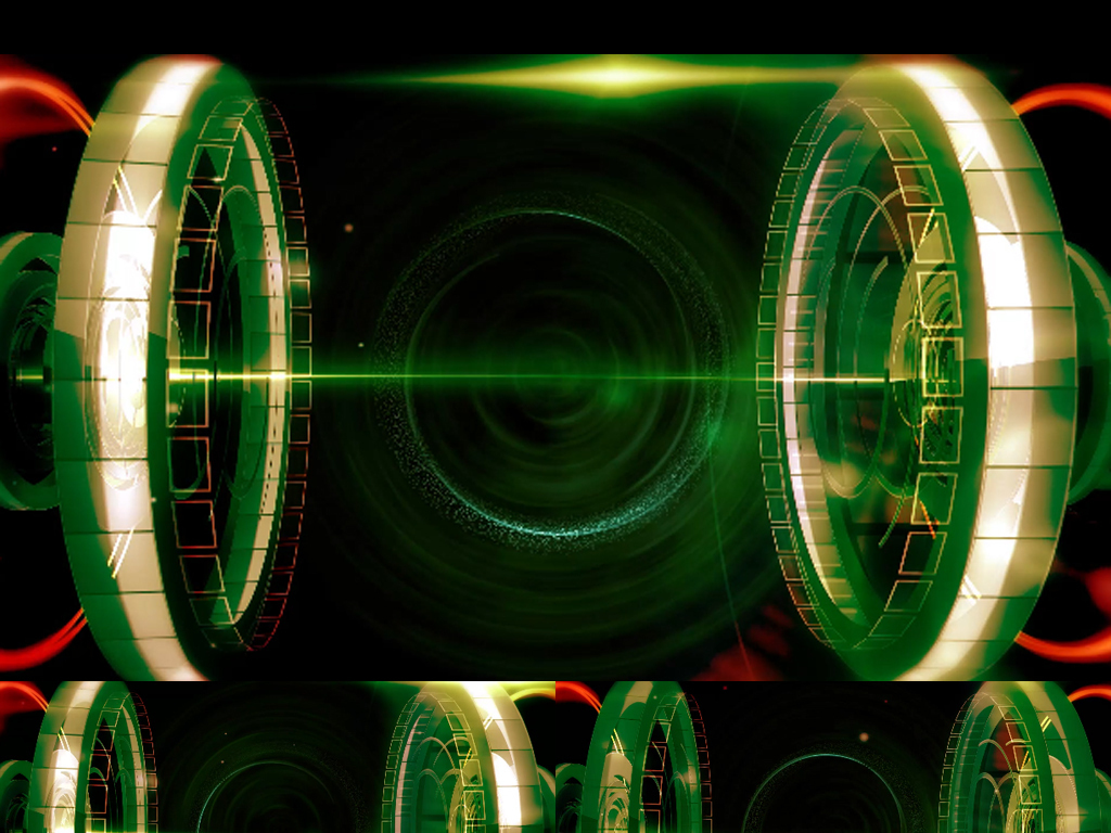 圆形机械灯光舞台背景动态素材图片设计_高清