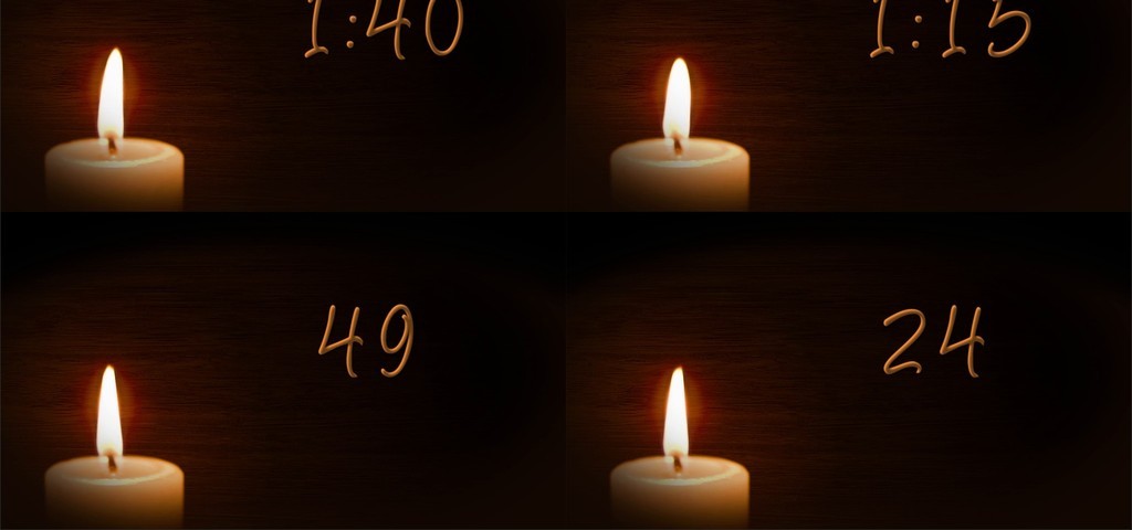 复古地板烛光5分钟倒计时图片设计素材_高清