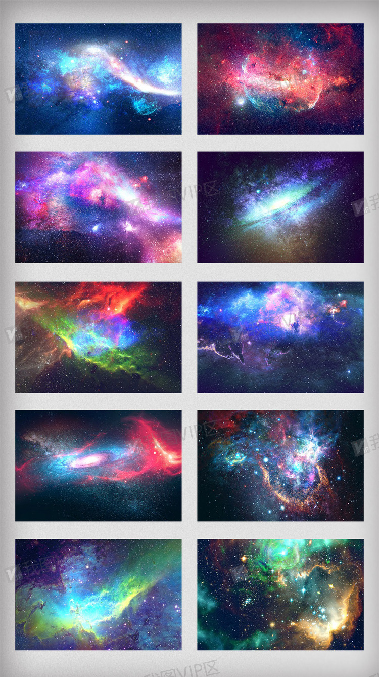 16款唯美炫彩星空星际星云宇宙浩瀚.