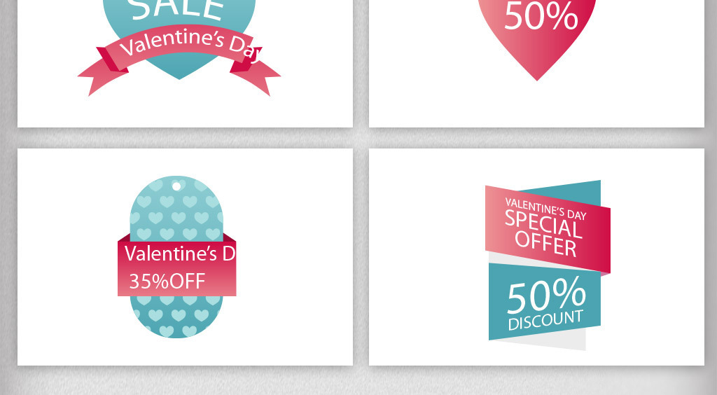 人节矢量活动促销标签图片设计素材_高清AI模