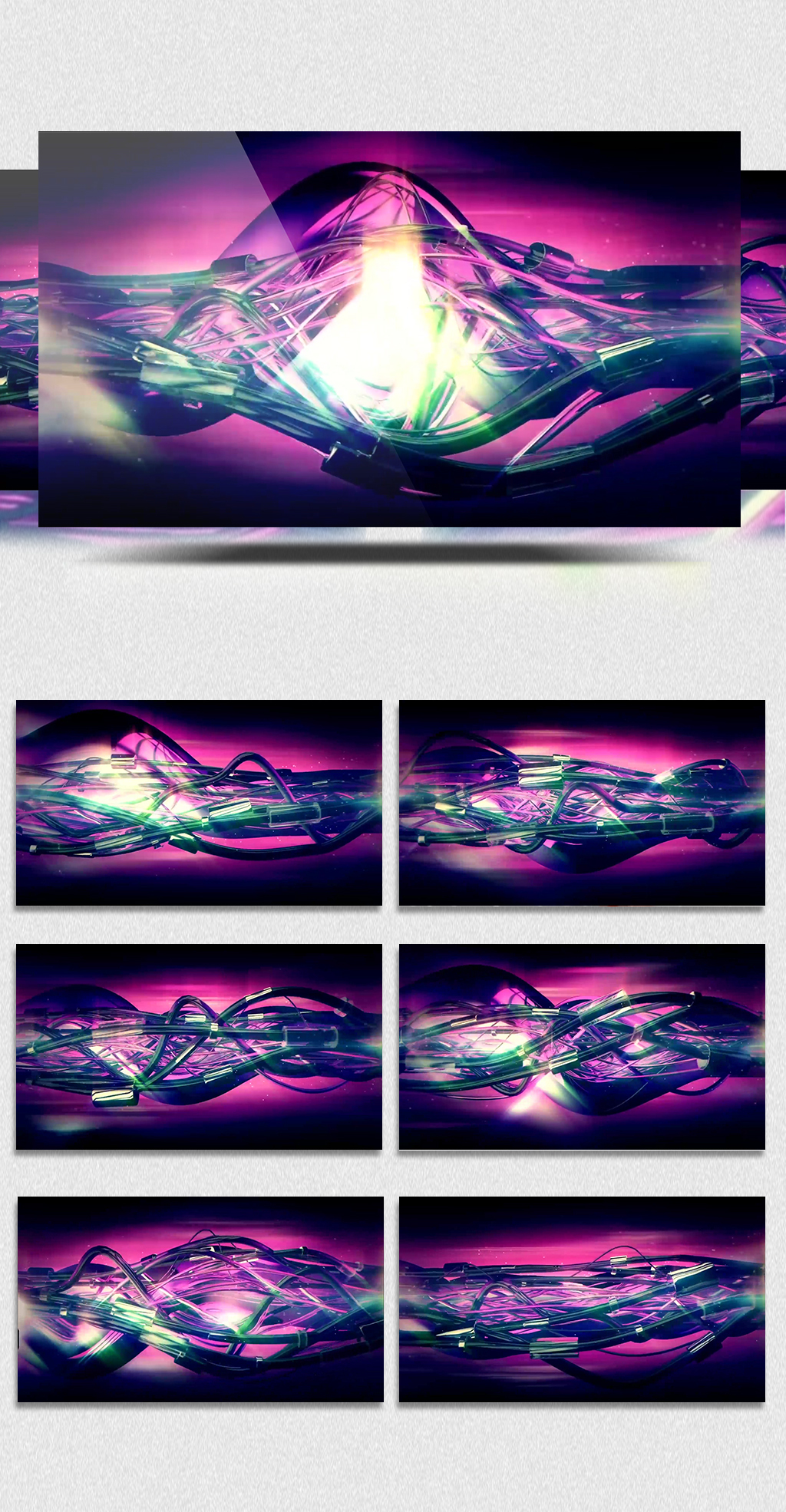 金属线条波动流体动感DJ背景VJ视频