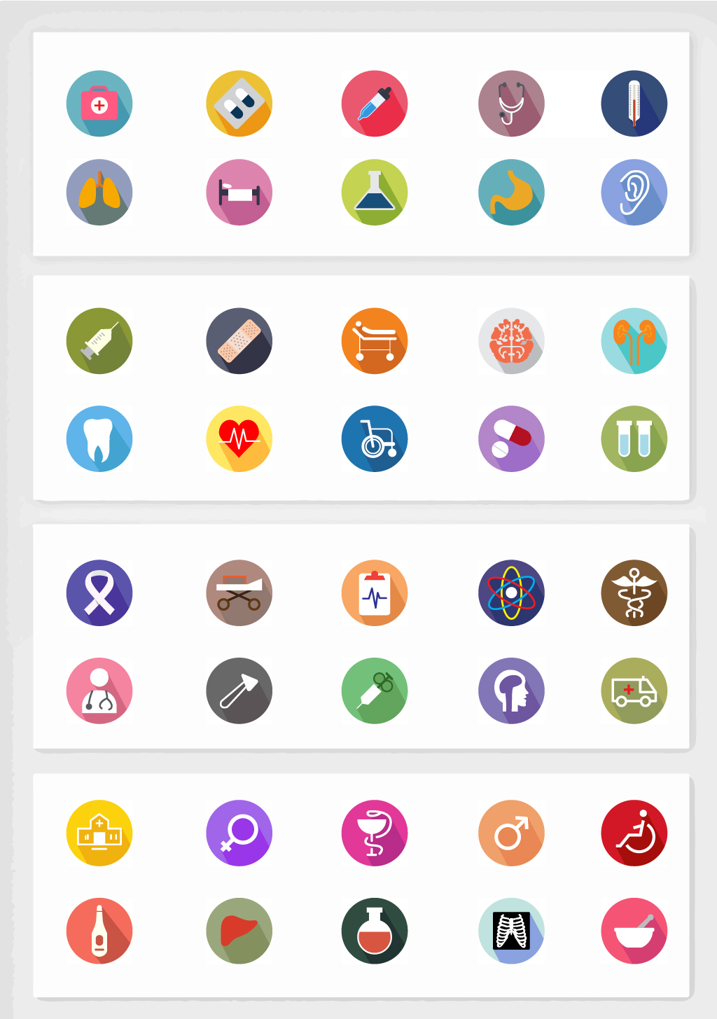 网页UI手机APP医院医疗图标