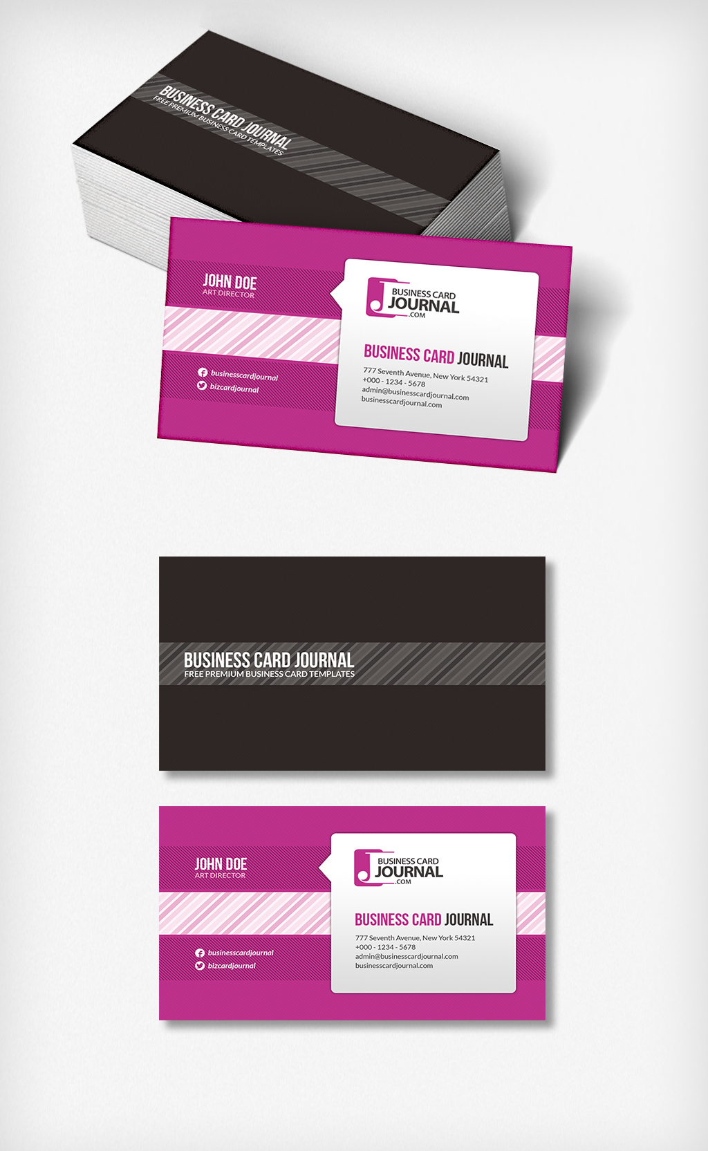 大气商务名片模板图片素材(PSD分层格式)下载