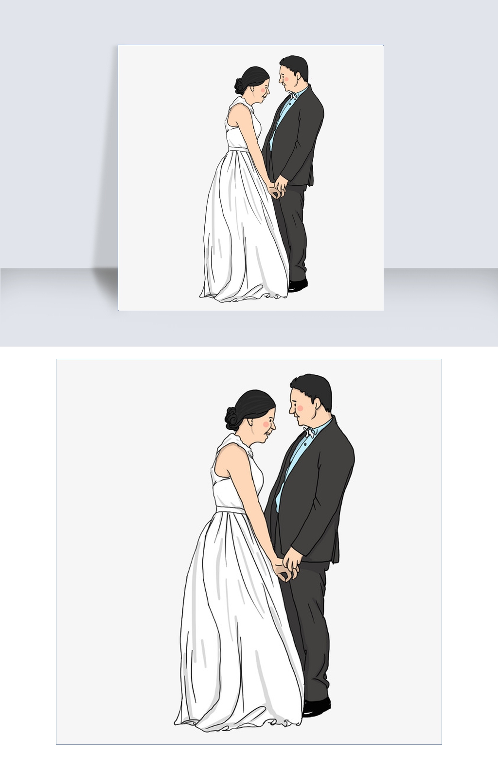 干穿着婚纱的新娘漫画_穿着婚纱的新娘动漫