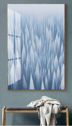 森林抽象现代装饰画北欧玄关客厅手绘装饰画