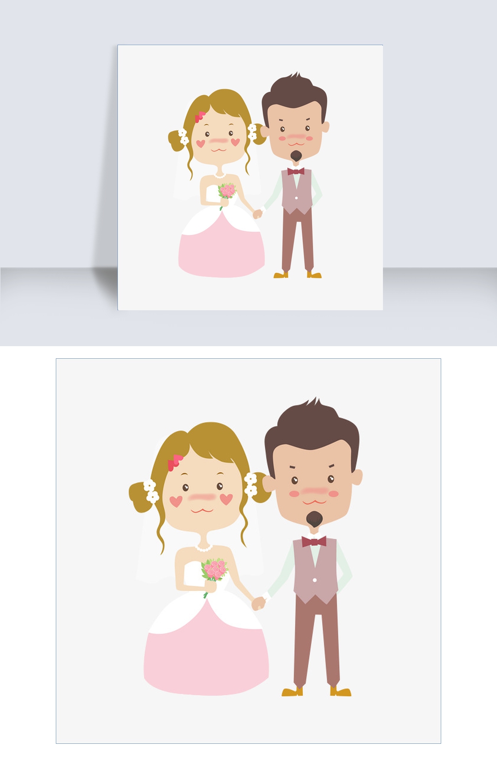 卡通情侣婚纱_情侣头像卡通婚纱(3)
