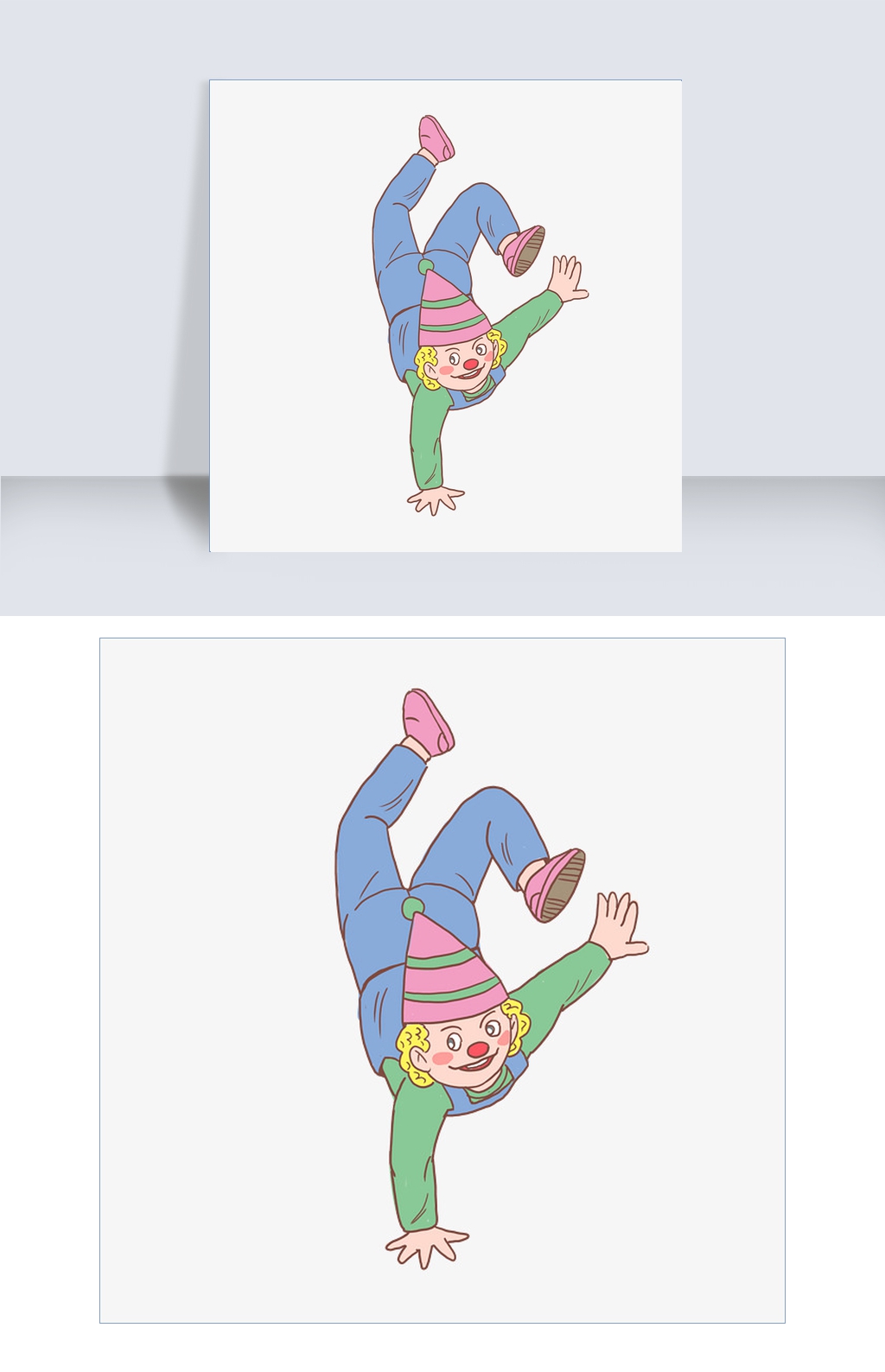 小丑单手倒立猜成语_单手倒立图片