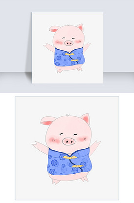 猫咪小道路卡通装饰漫画手绘小动物动物漫画乡村图片