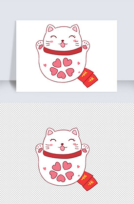 招财猫卡通图片素材_招财猫卡通模板下载-我图网vip