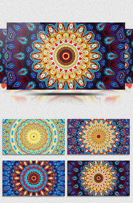 万花筒舞台背景视频