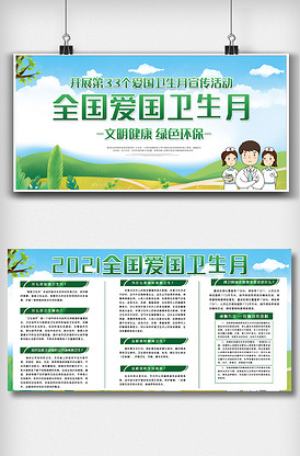 爱国卫生月主题2021,2021爱国卫生月 2021全国爱国卫生月宣传展板
