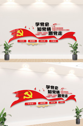 学习党史知识宣传教育活动内容文化墙