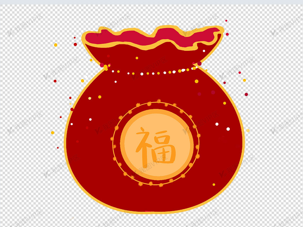 春意浓浓喜庆新年福袋素材