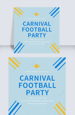 carnival football party instagram story