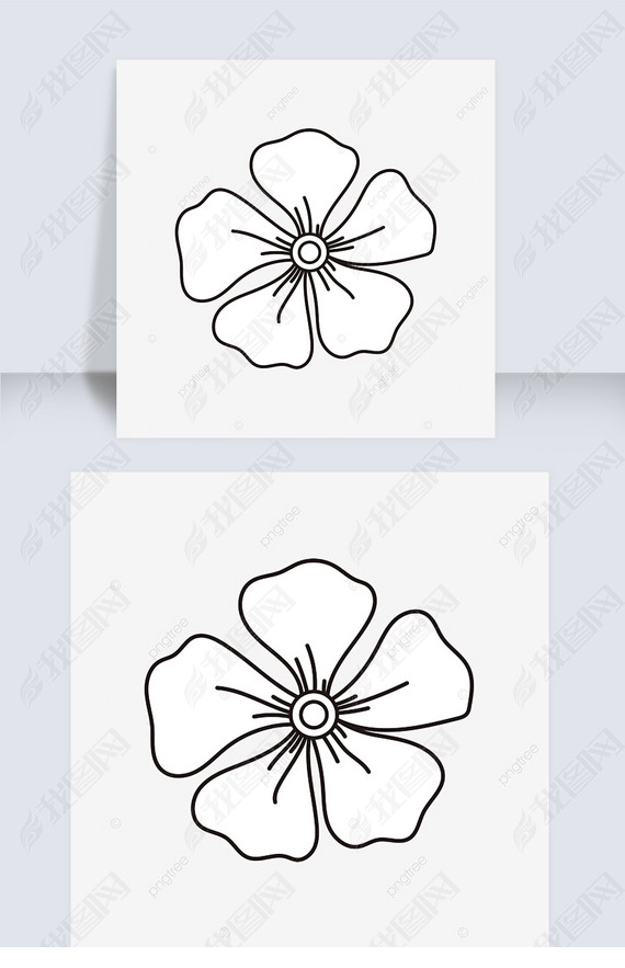 껨ڰ׼flower clipart black and white