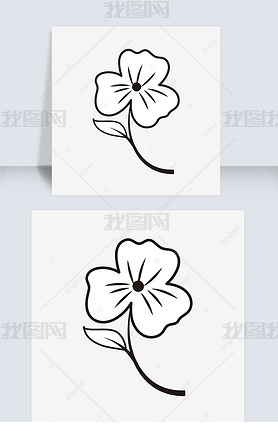 Ҷ껨flower clipart black and white