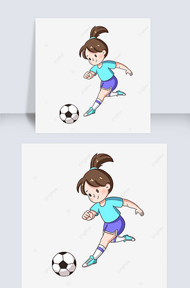 踢足球的女孩exercise cl.