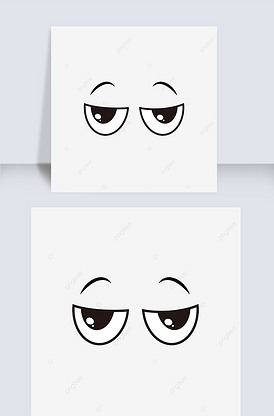 卡通动漫眼睛素材插图 eyes c.