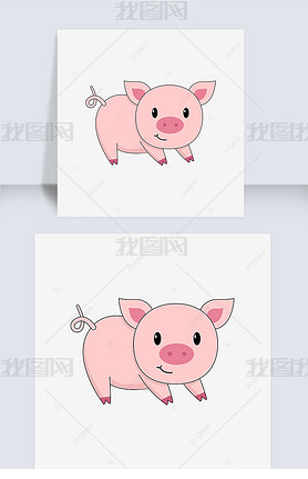 pig clipart ɫͨɰСزļ