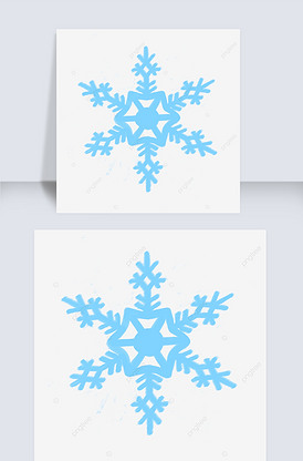 冬天冰雪花剪贴画