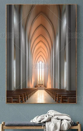 挪威Fjordanlaug木制教堂内部设计Ricardo Bofill风格