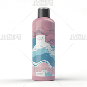 Subdued Color Shampoo with Sea Waves DesignӰͼ