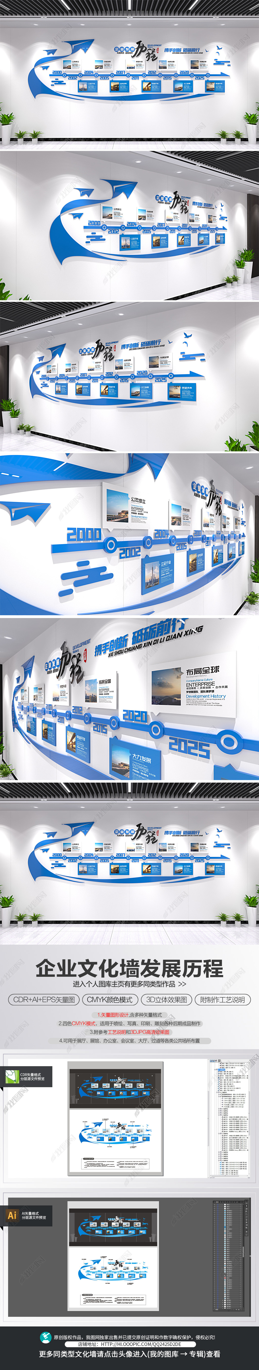 纸飞机创意企业发展历程公司发展时间轴文化墙