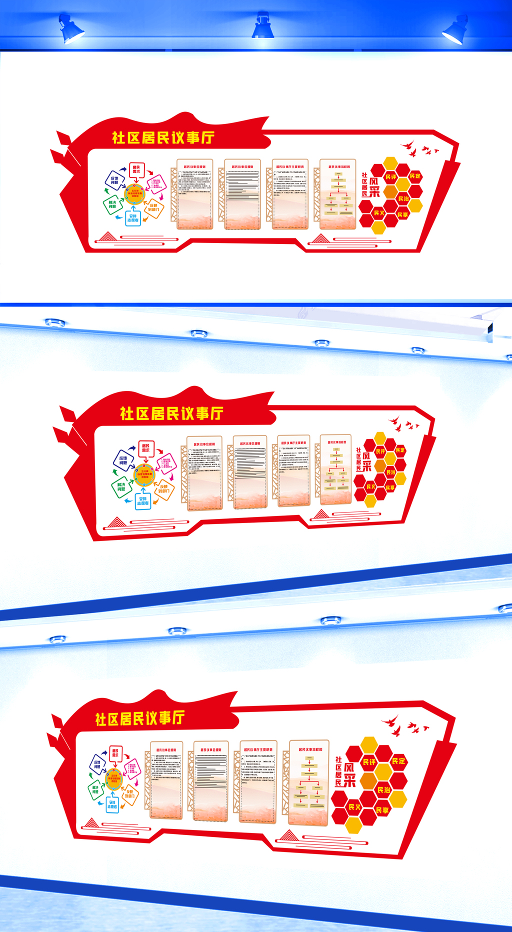 社区居民议事会文化墙