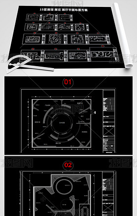 15չչչƽ沼÷ͼCAD